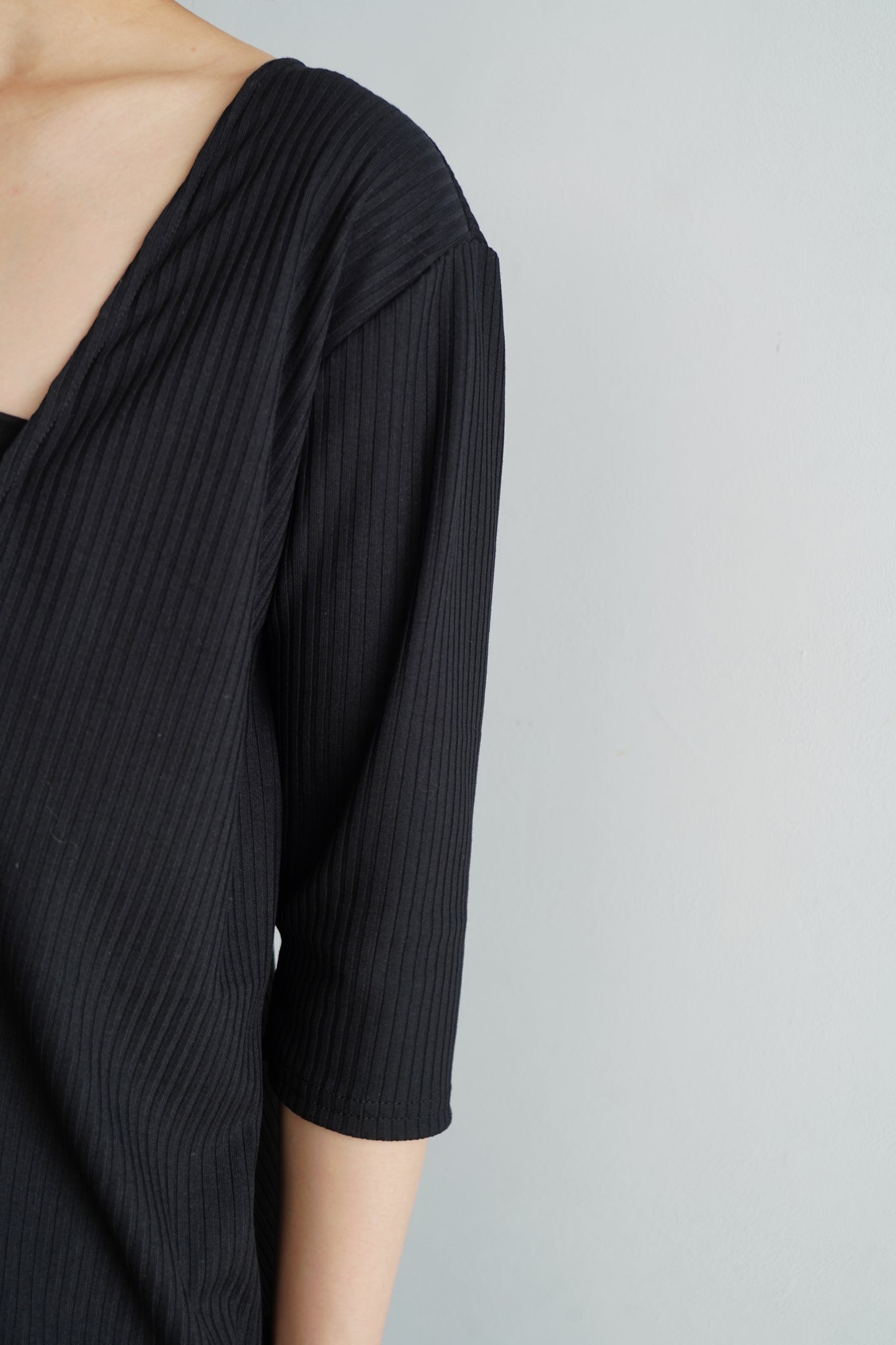 Rib Onepiece / BLACK -5月25-31日発送-