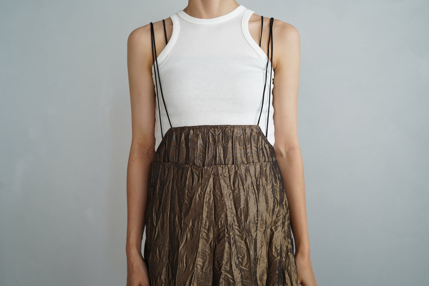 Washer Cami Dress / GOLD -8月10日発送-
