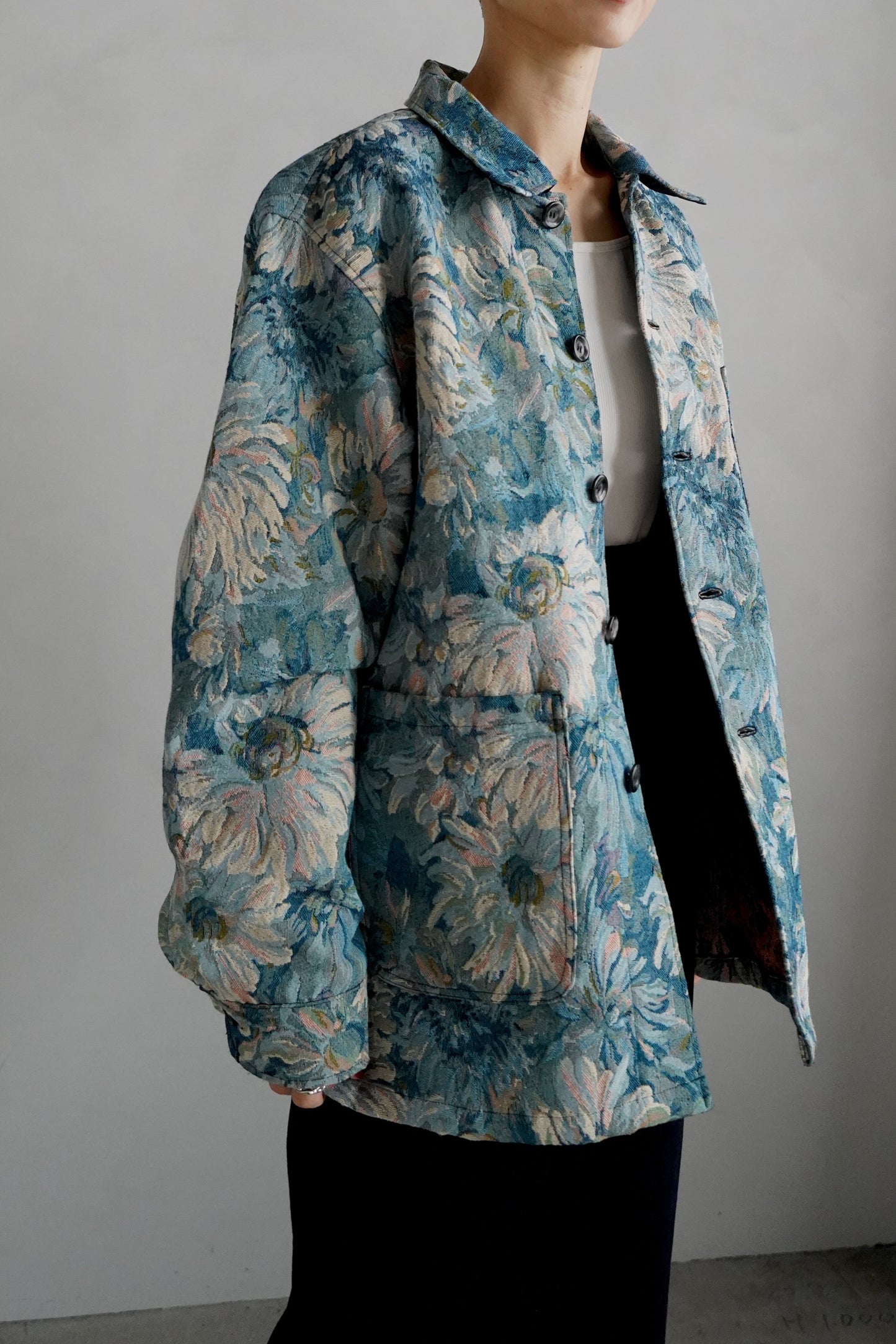 Jacquard Jacket / BLUE