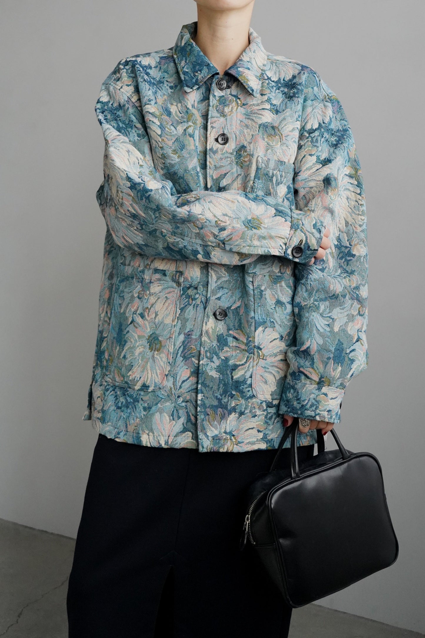 Jacquard Jacket / BLUE