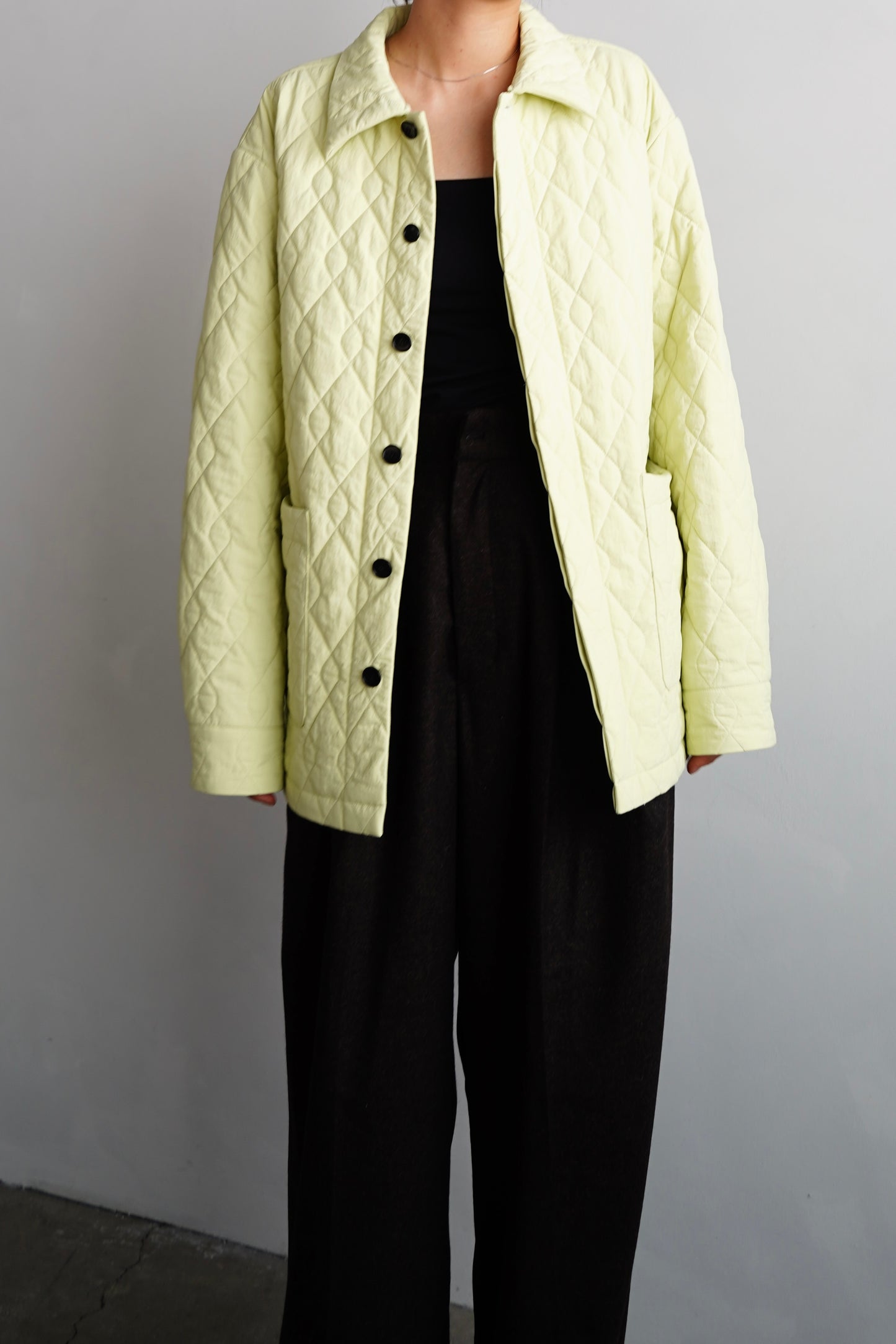 Quilted Middle Jacket / LIME -11月5-10日発送-