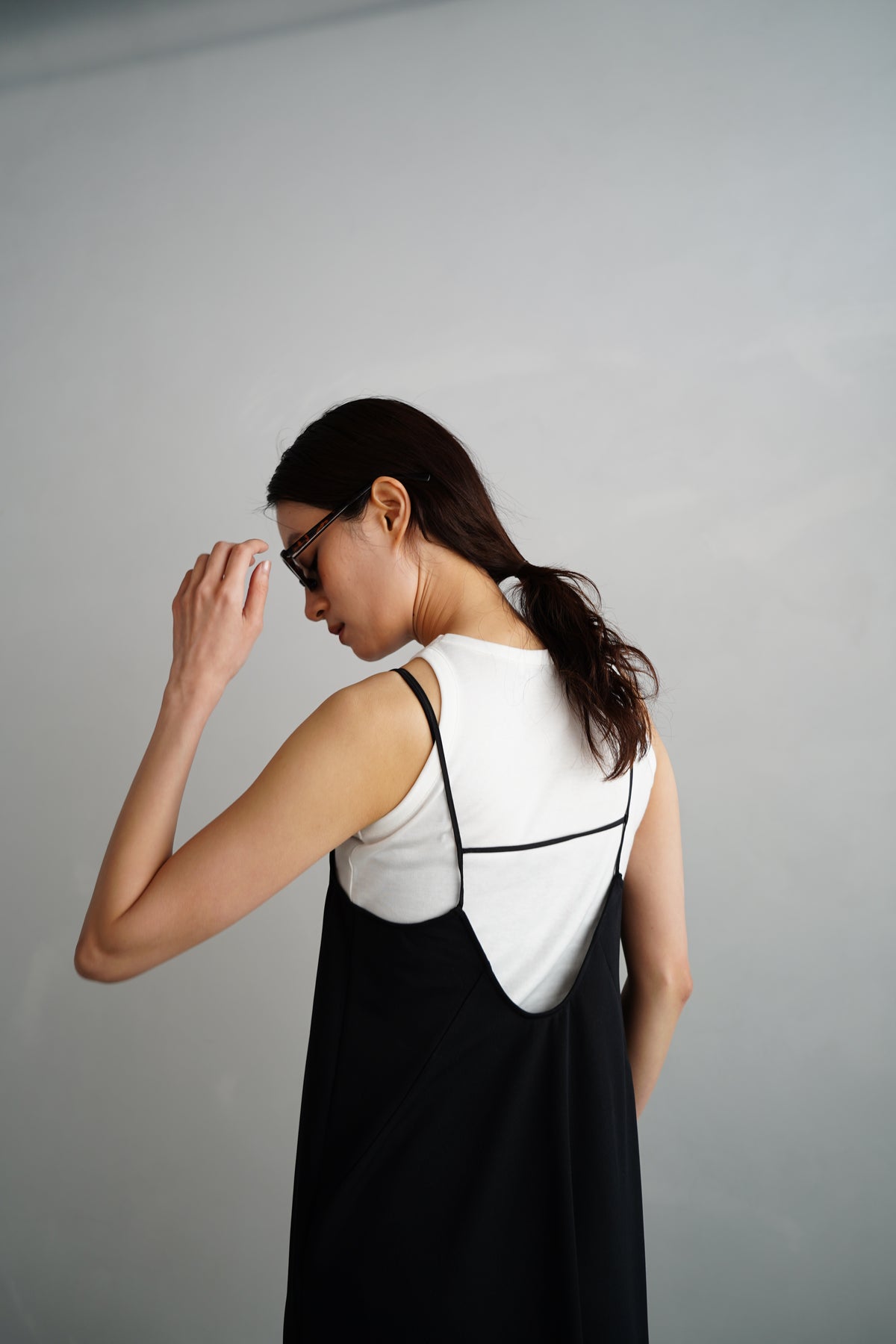 Stretch Jersey Dress / BLACK/身長152㎝以下限定