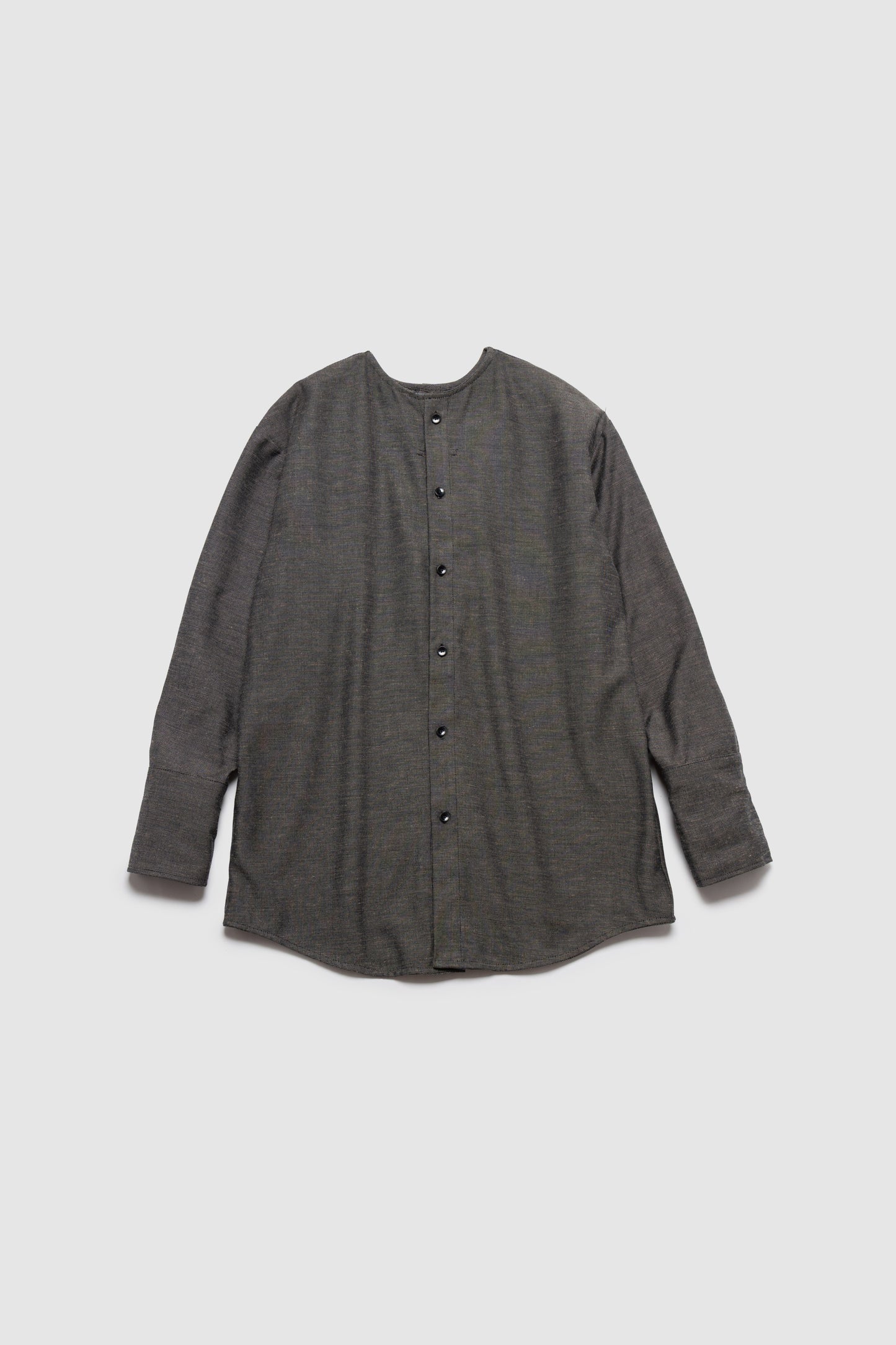 Nocollar Strap Shirts / GRAY -9月20−25日発送-