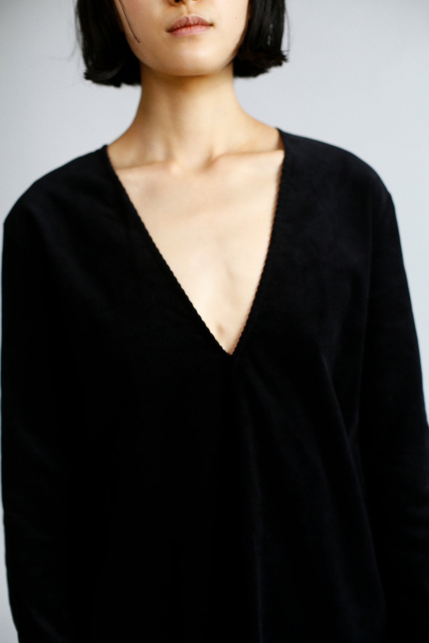 Corduroy Dress / BLACK