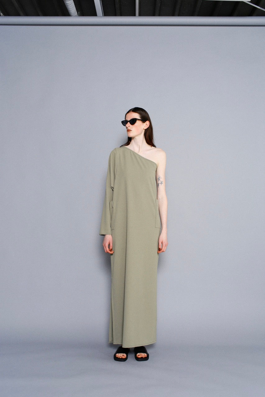 Oneshoulder Dress / SAND -6月13-18日発送-