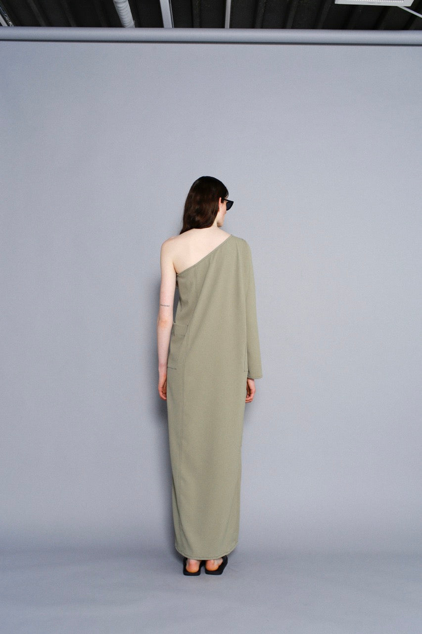 Oneshoulder Dress / SAND -6月13-18日発送-