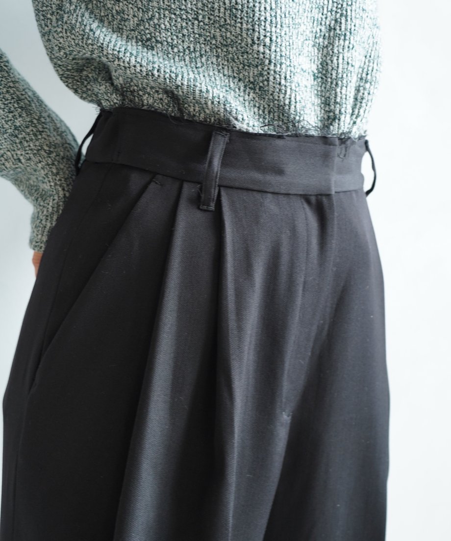 Wool Tack Pants / BLACK /身長156㎝の方限定