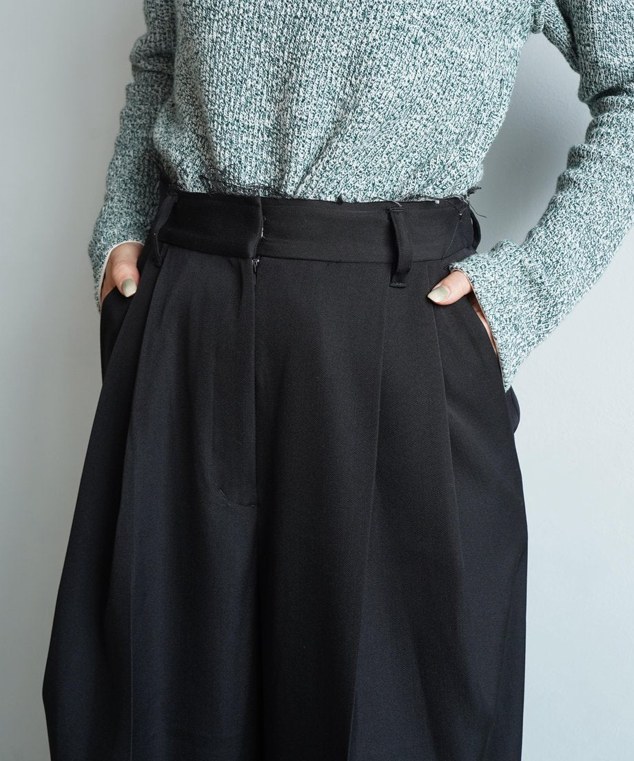 Wool Tack Pants / BLACK /身長156㎝の方限定