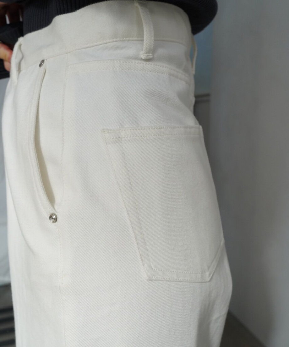 Denim Wide Pants / WHITE
