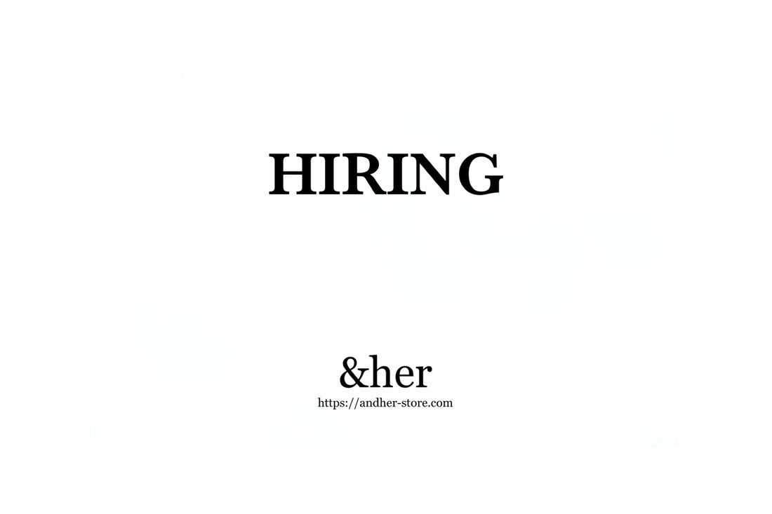 【&her HIRING】  SHIPPING STAFF　募集﻿