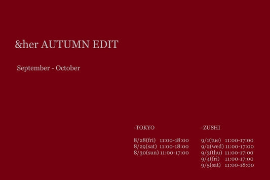Autumn Edit 2026