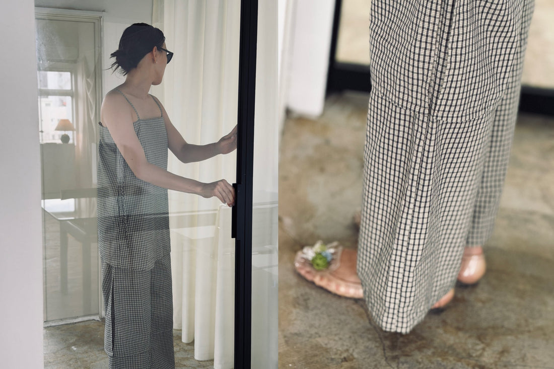 SUMMER EDIT 　ー　01  Check Cami / Double Layer Check Pants