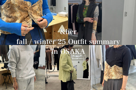 fall / winter 25 Outfit summary in OSAKA