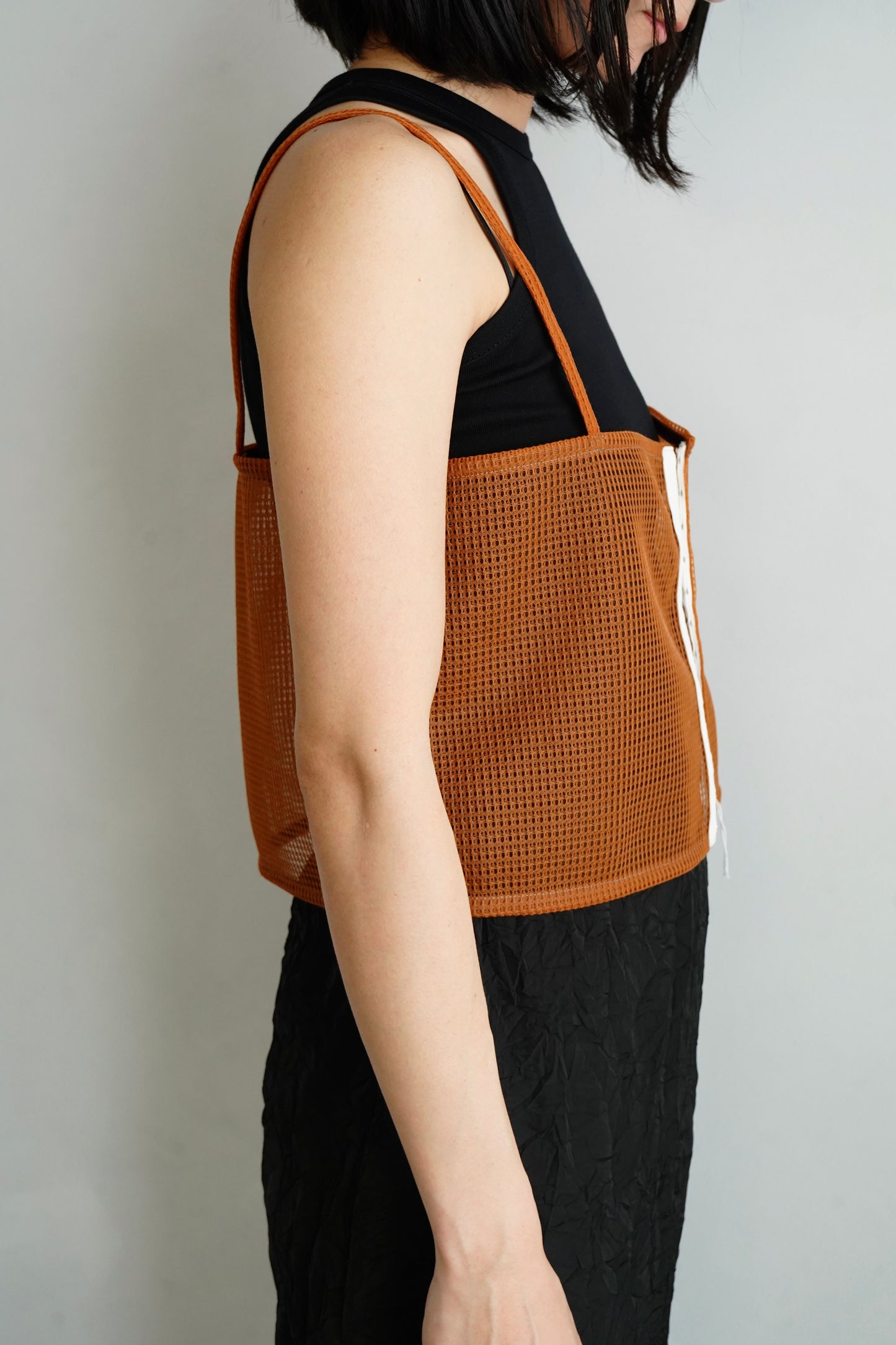 Double Mesh Cami / ORANGE