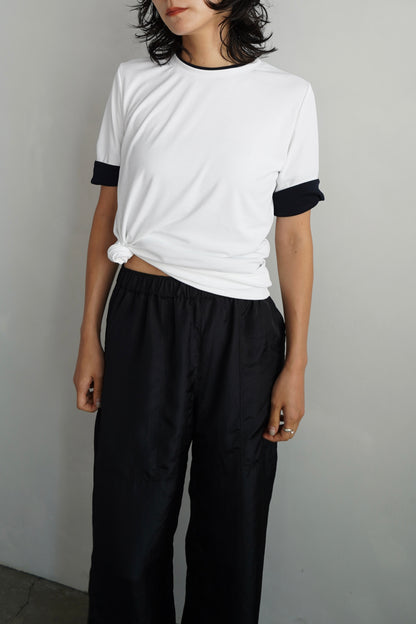 Smooth Tee / WHITE×NAVY