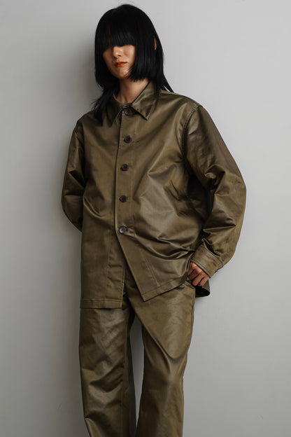 Ecoleather Jacket / OLIVE -10月5-10日発送-