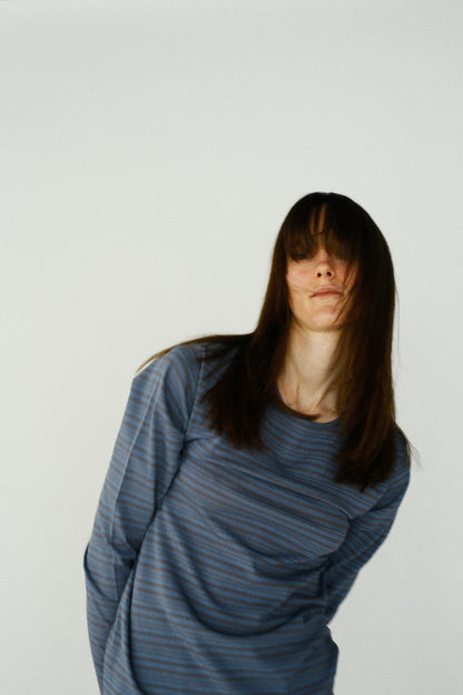 Border Pullover / BLUE