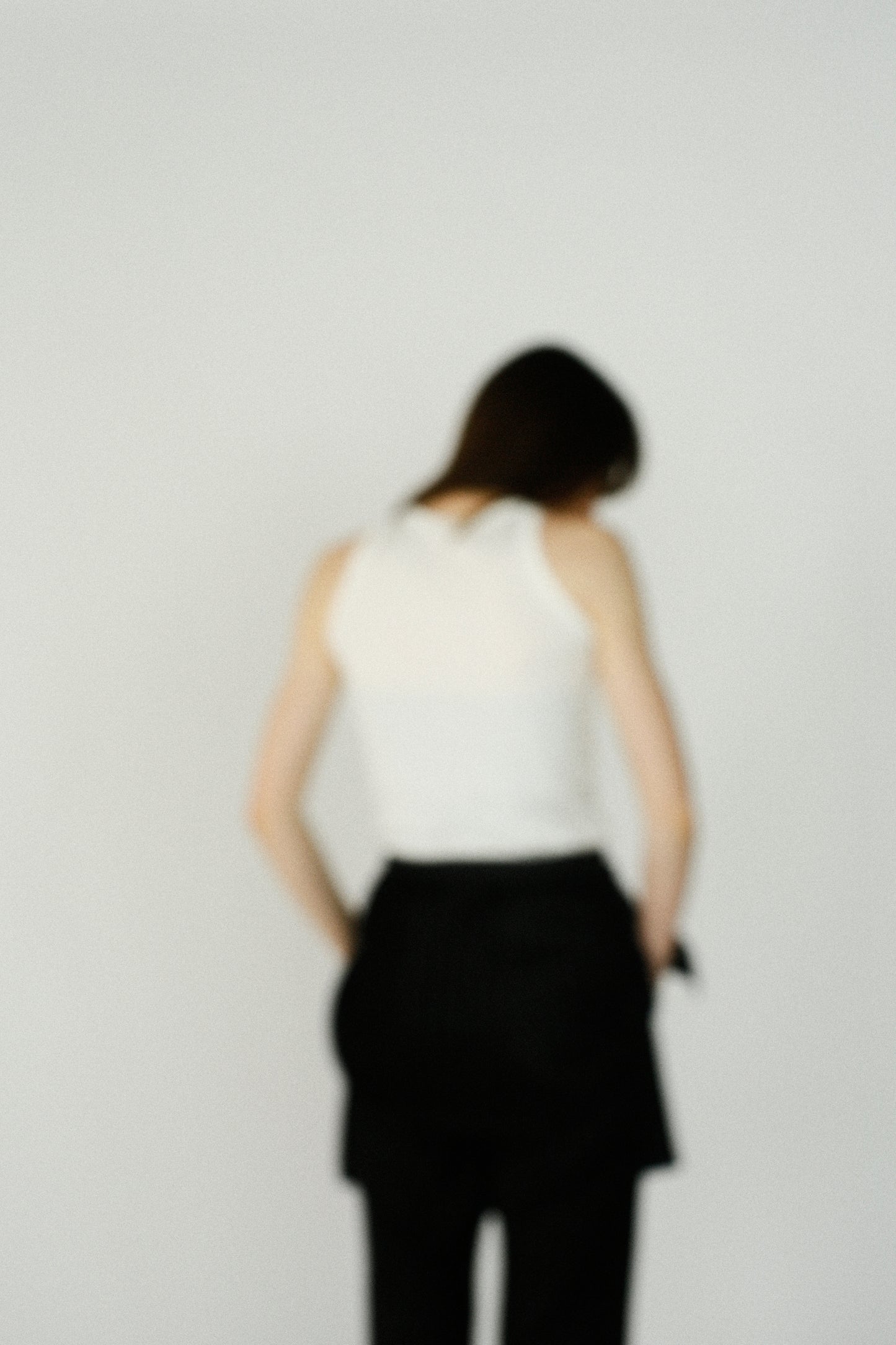 Pleats Wrap Skirt Pants / BLACK -4月24日発送-