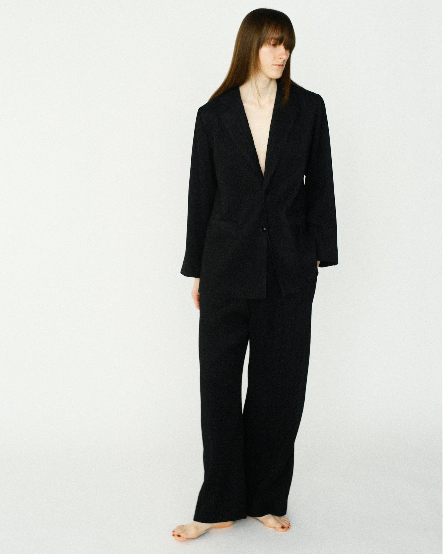 Pleats Tailored Jacket / BLACK -4月5日発送-