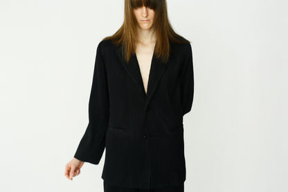 Pleats Tailored Jacket / BLACK -4月5日発送-