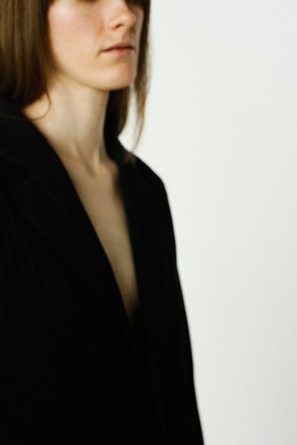 Pleats Tailored Jacket / BLACK -4月5日発送-