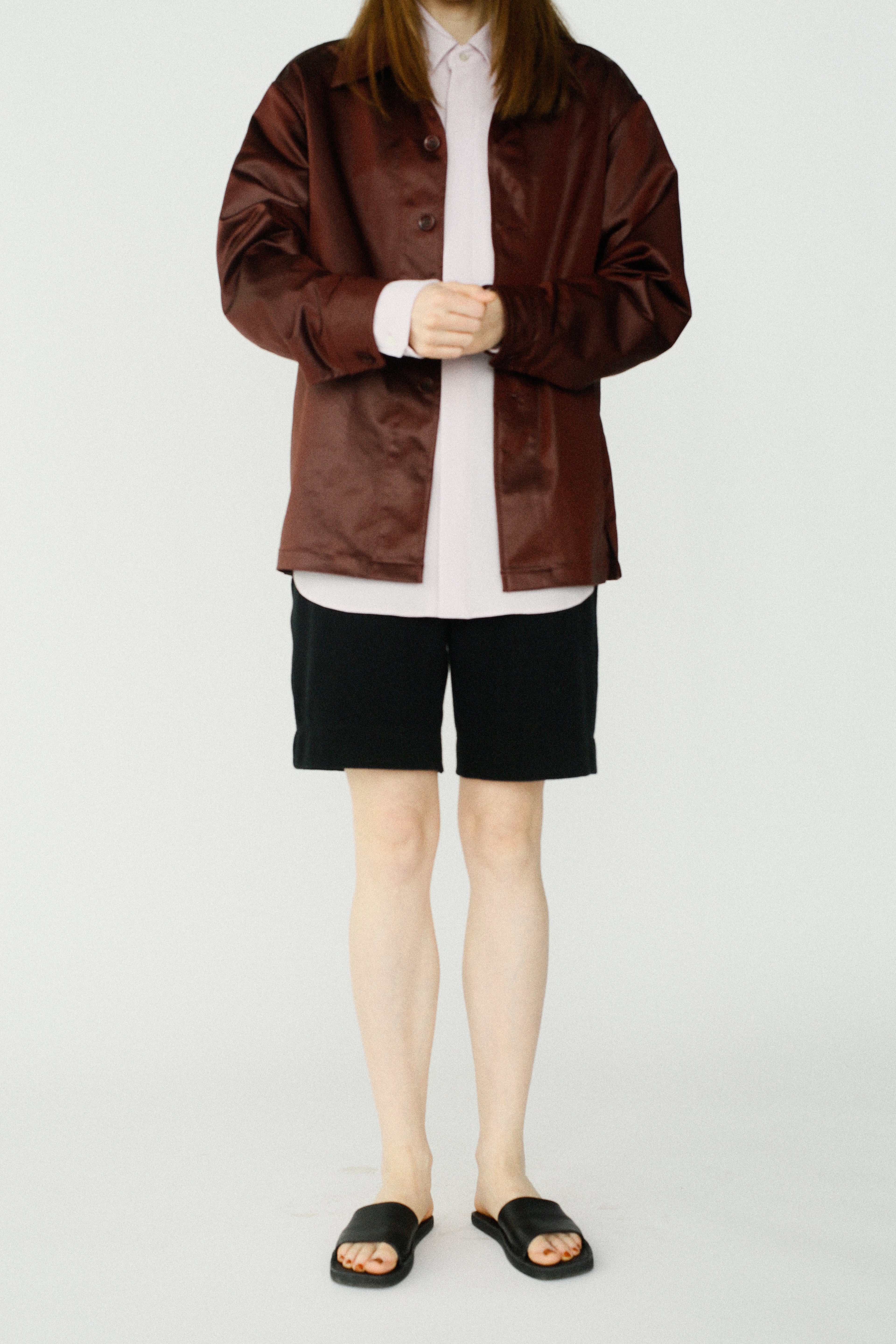 Ecoleather Jacket / BURGUNDY -2月25-28日発送- – &her