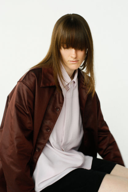 Ecoleather Jacket / BURGUNDY