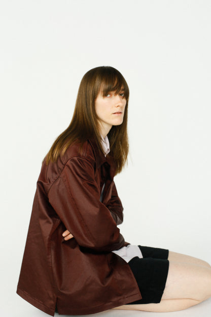 Ecoleather Jacket / BURGUNDY
