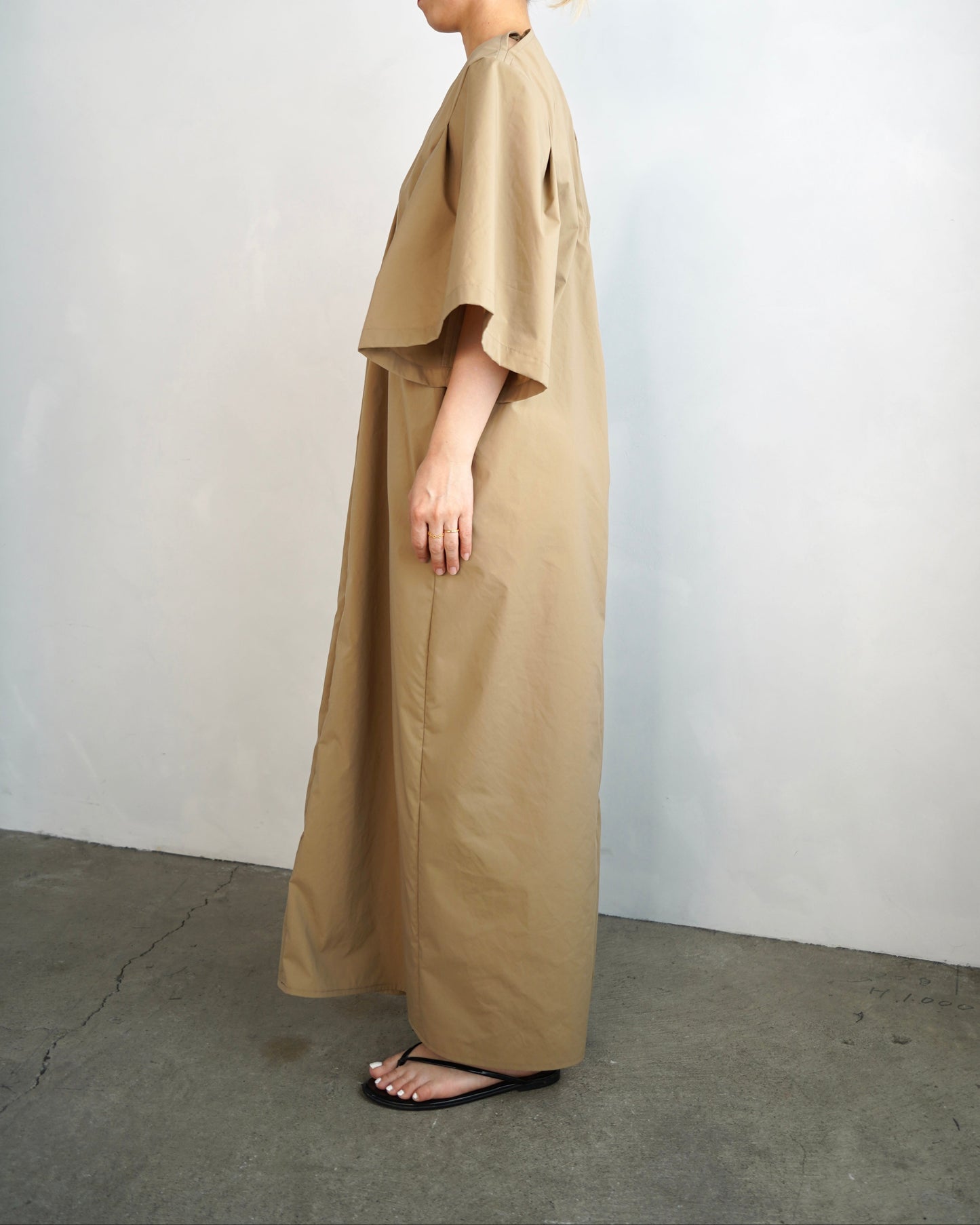 Typewriter Arrange Dress / BEIGE -6月25-30日発送-