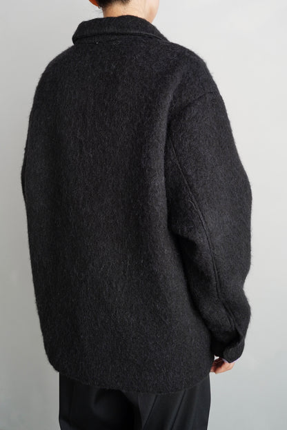 Soft Shaggy Jacket / BLACK -11月上旬発送-