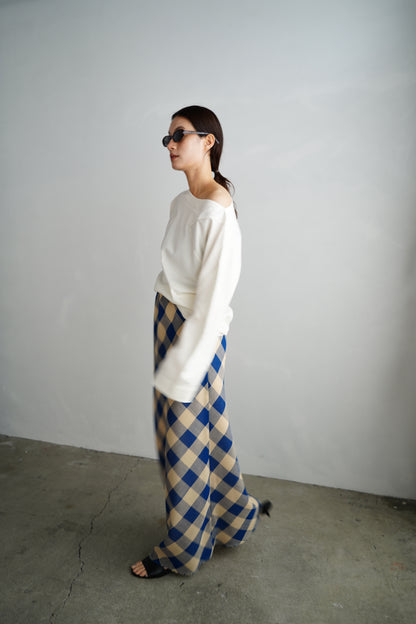 【ラスト1点】Mesh Plaid Skirt / BLUEYELLOW