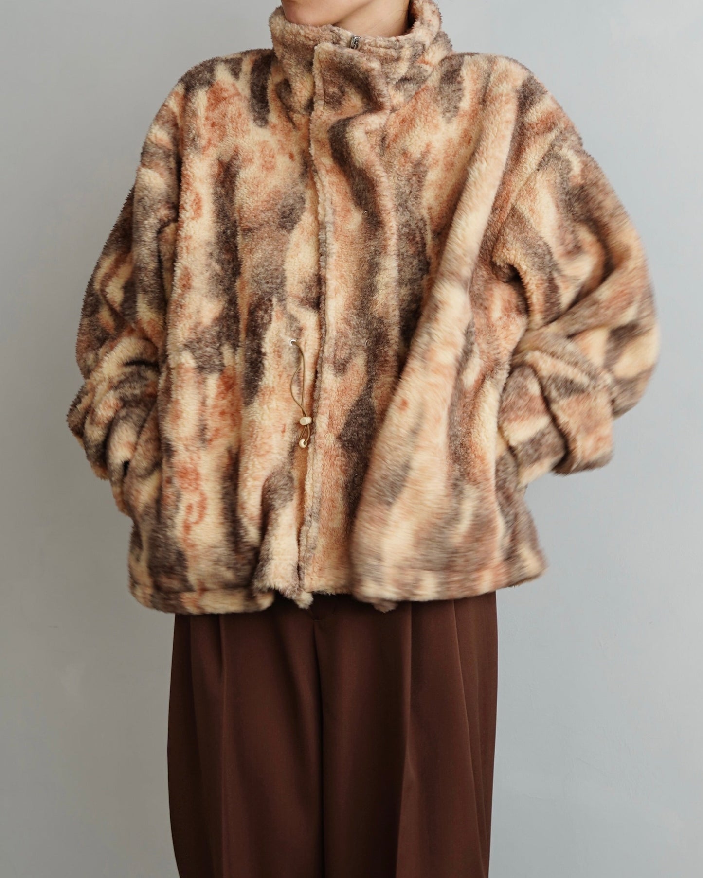 Brush Boa Jacket / BEIGE -11月上旬発送-
