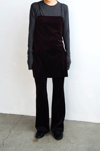 Velour Cami Pants Set / BROWN -9月30日発送-
