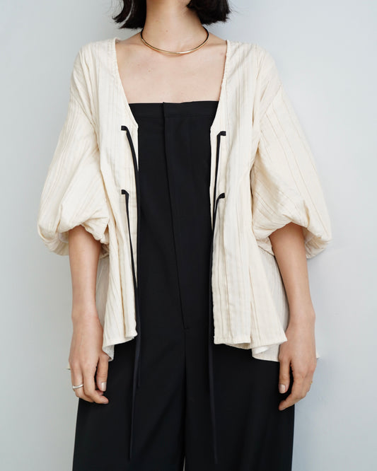 Pintuck Blouse / BEIGE -3日以内発送-