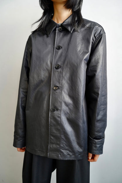 Ecoleather Jacket / BLACK -10月5-10日発送-