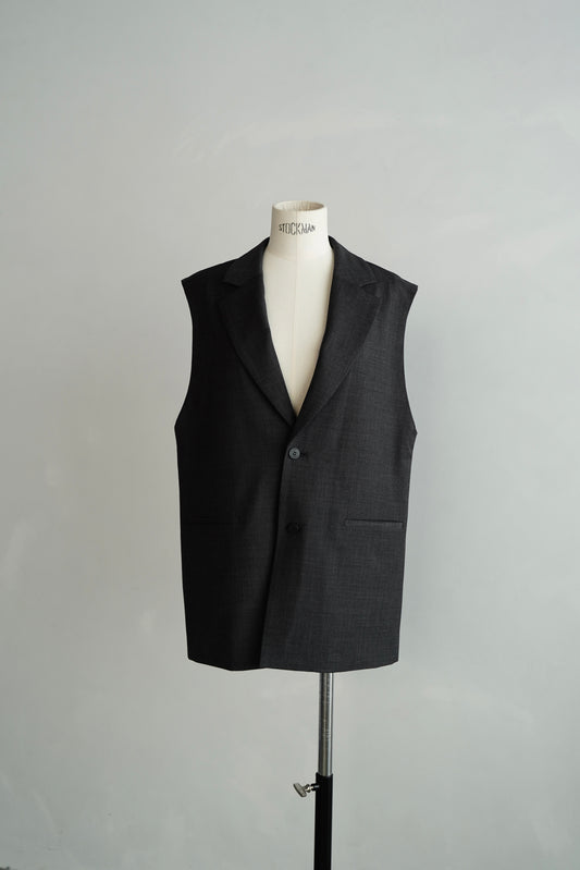 Tailored Vest / CHARCOALGRAY