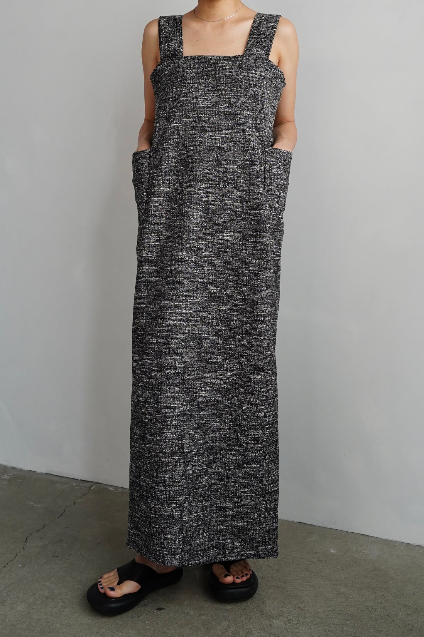 Jacquard Dress / BLACKWHITE -5月20日発送-