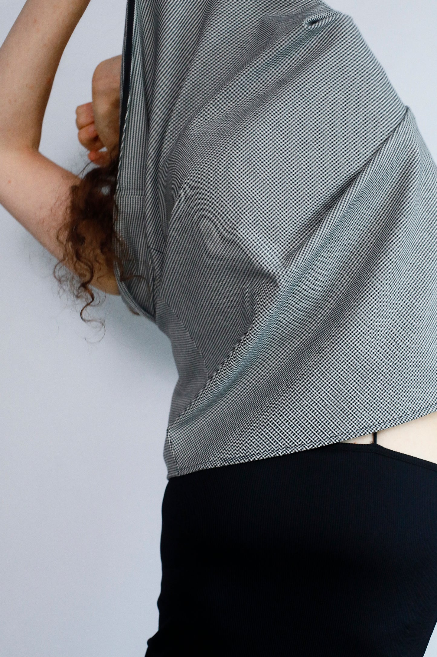 Patterned Bustier / BLACKWHITE -10月20-25日発送-