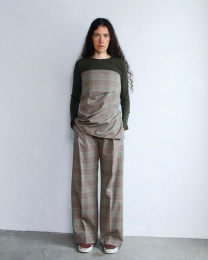 Patterned Pants / BROWN -10月20-25日発送-