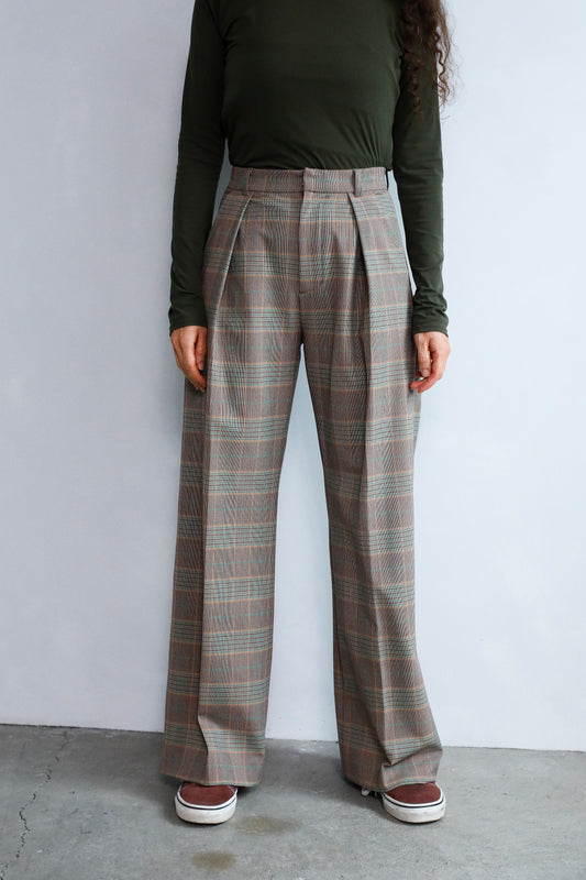 Patterned Pants / BROWN