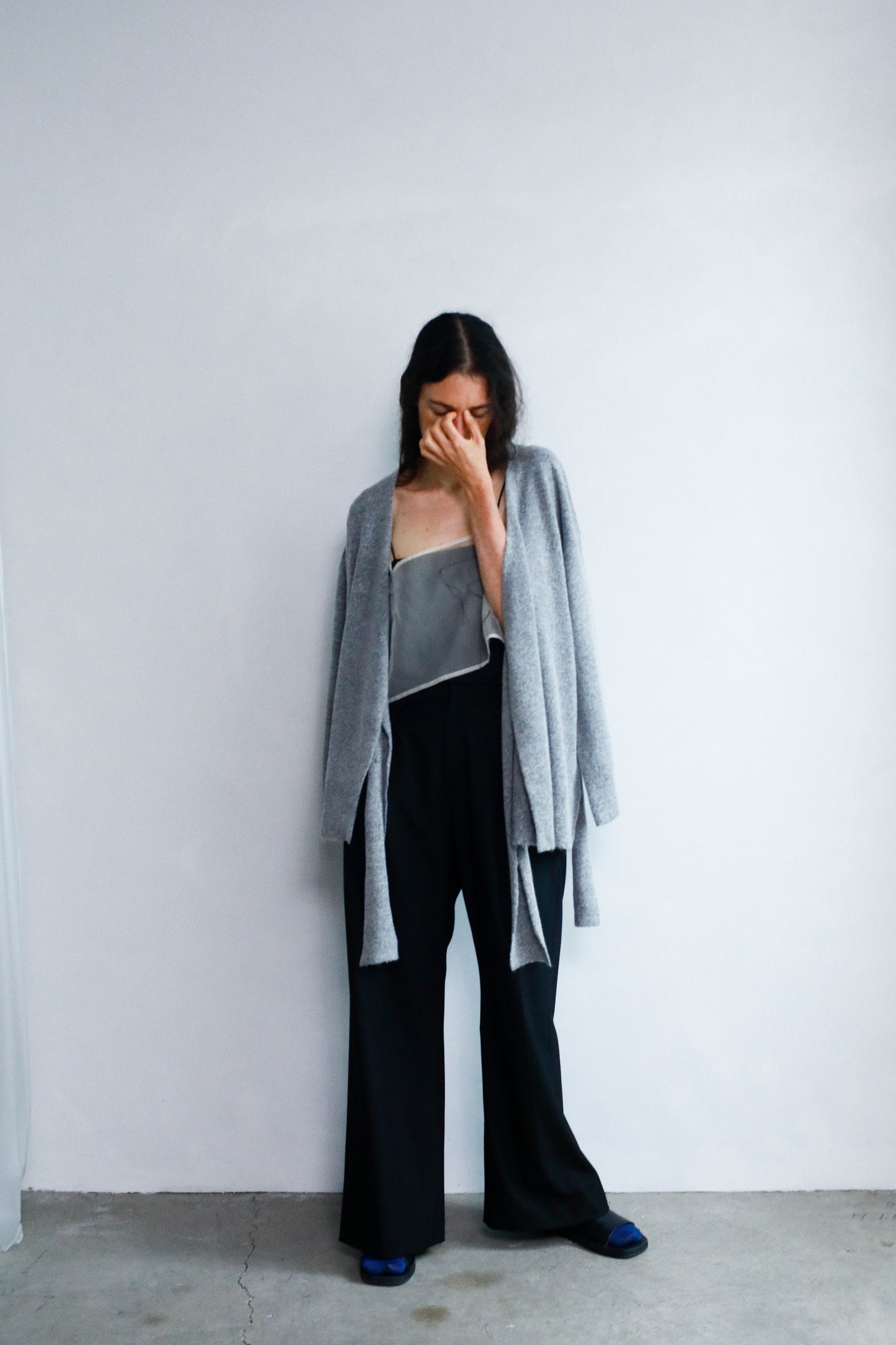 Cachecoeur Knit Cardigan / GRAY