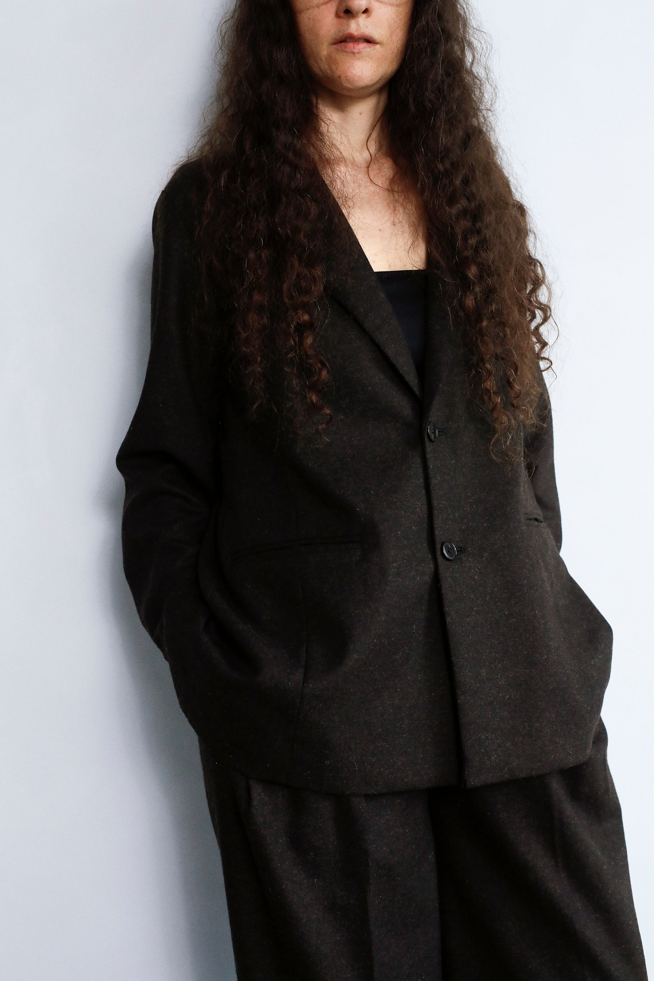 Wool Cashmere Jacket / BROWN – &her