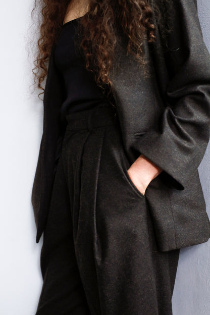 Wool Cashmere Jacket / BROWN -11月15-20日発送-