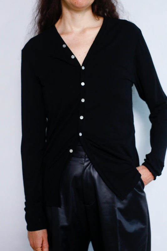 Powdery Cardigan / BLACK -10月24日発送-