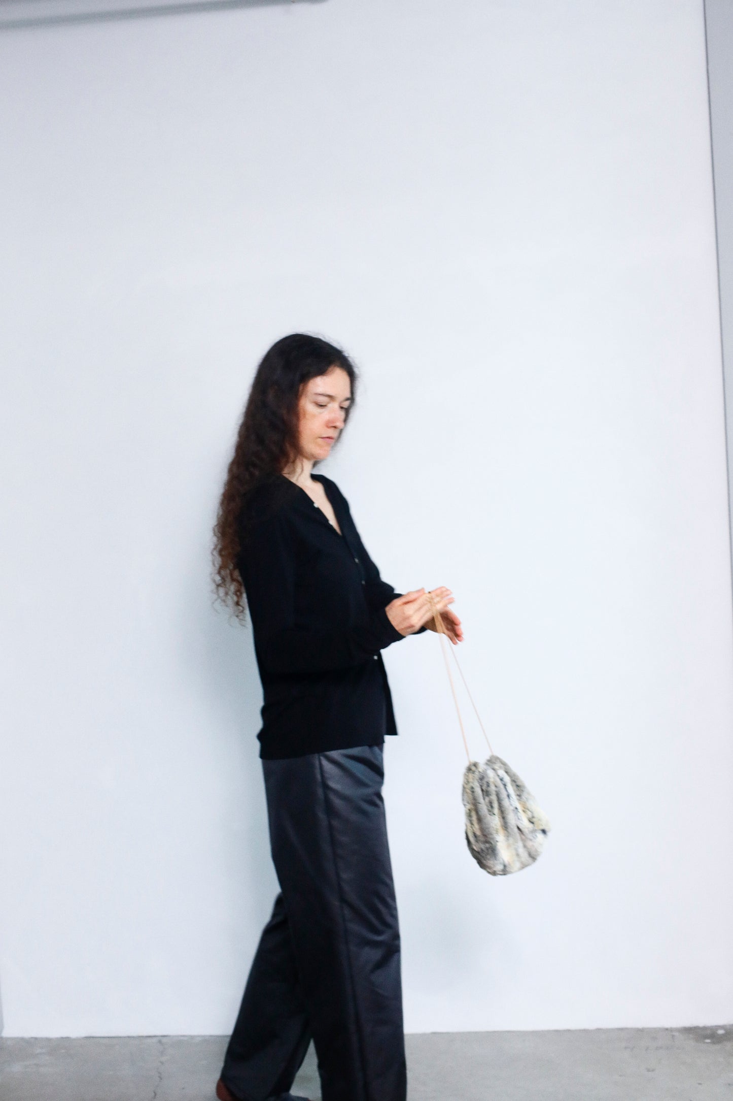 Powdery Cardigan / BLACK -10月24日発送-