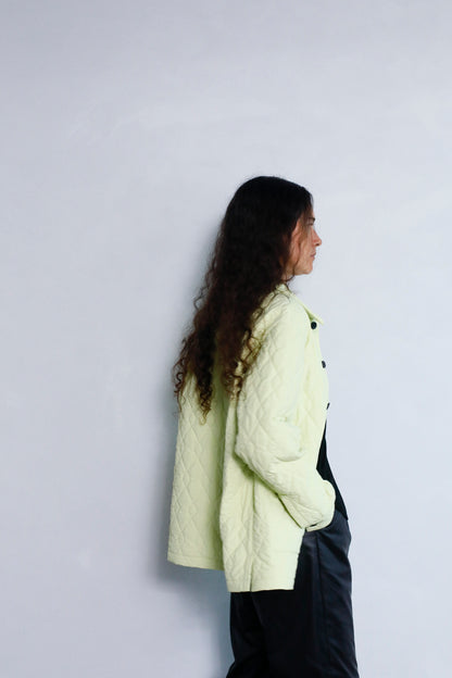 Quilted Middle Jacket / LIME