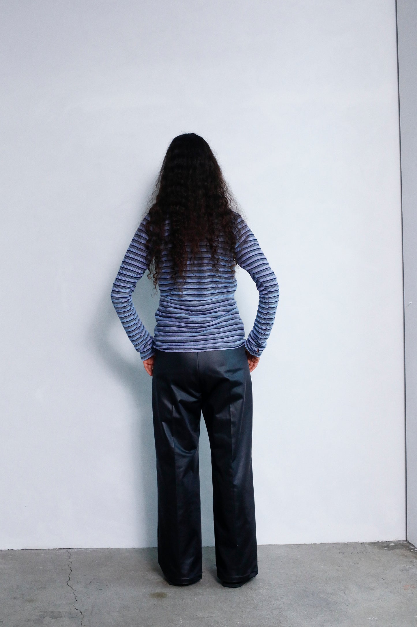 Multi Border Shirts / PURPLE