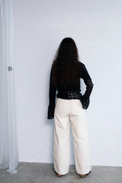 Lace cardigan / BLACK -10月10-15日発送-