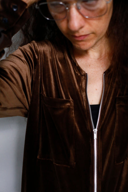 Velour All in one / BROWN