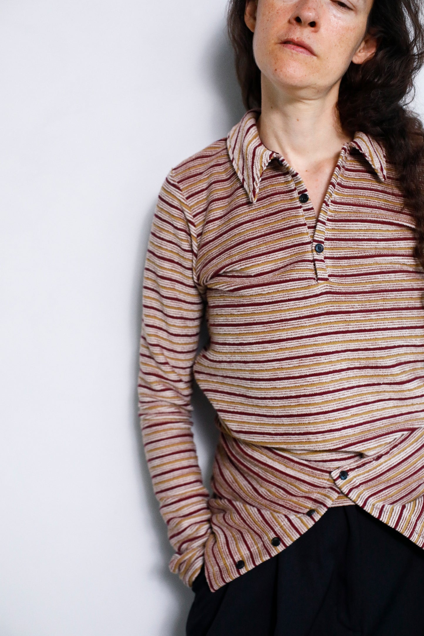 Multi Border Shirts / BROWN